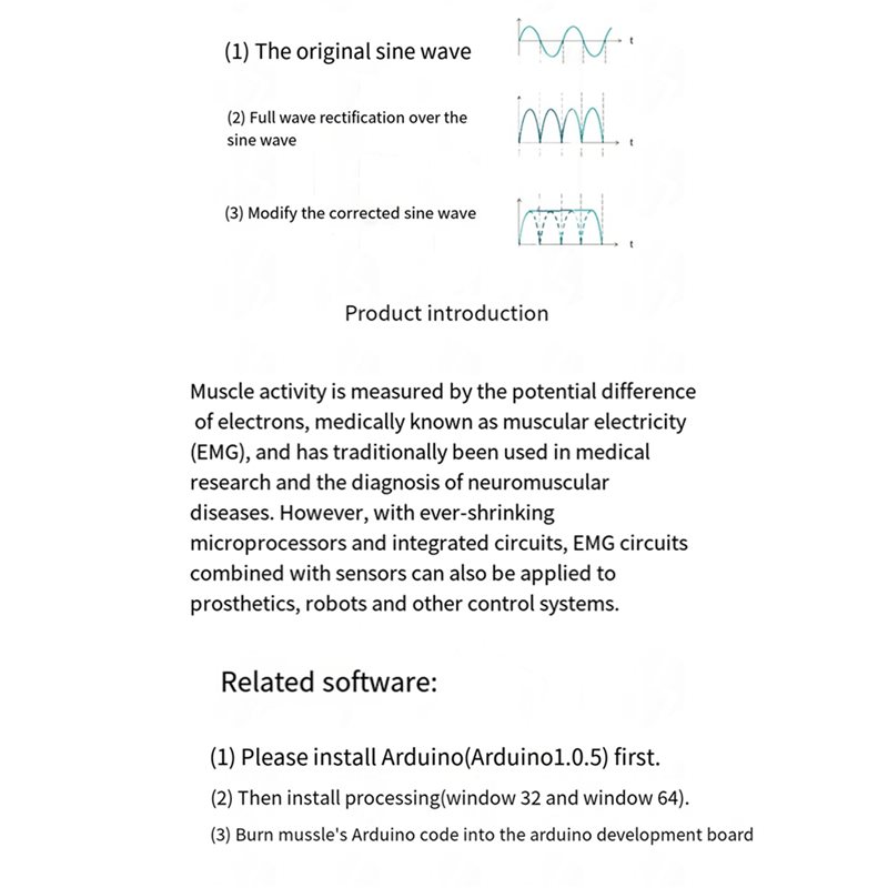 A52T 5X Muscle Electrical Sens – Muscle Sensor Emg recenzja i cena
