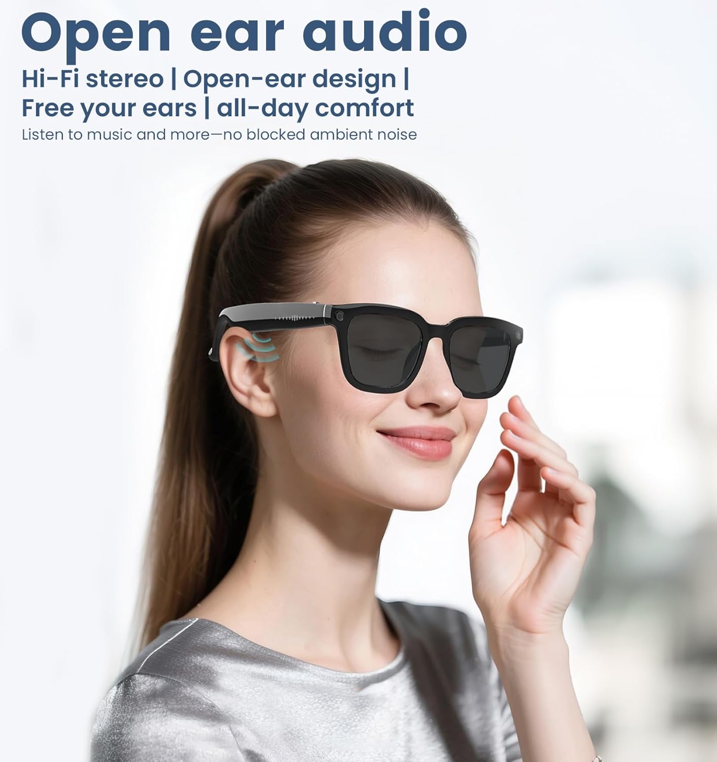 AI Smart Camera Glasses 1080P  – Smart Glasses Lens recenzja i cena