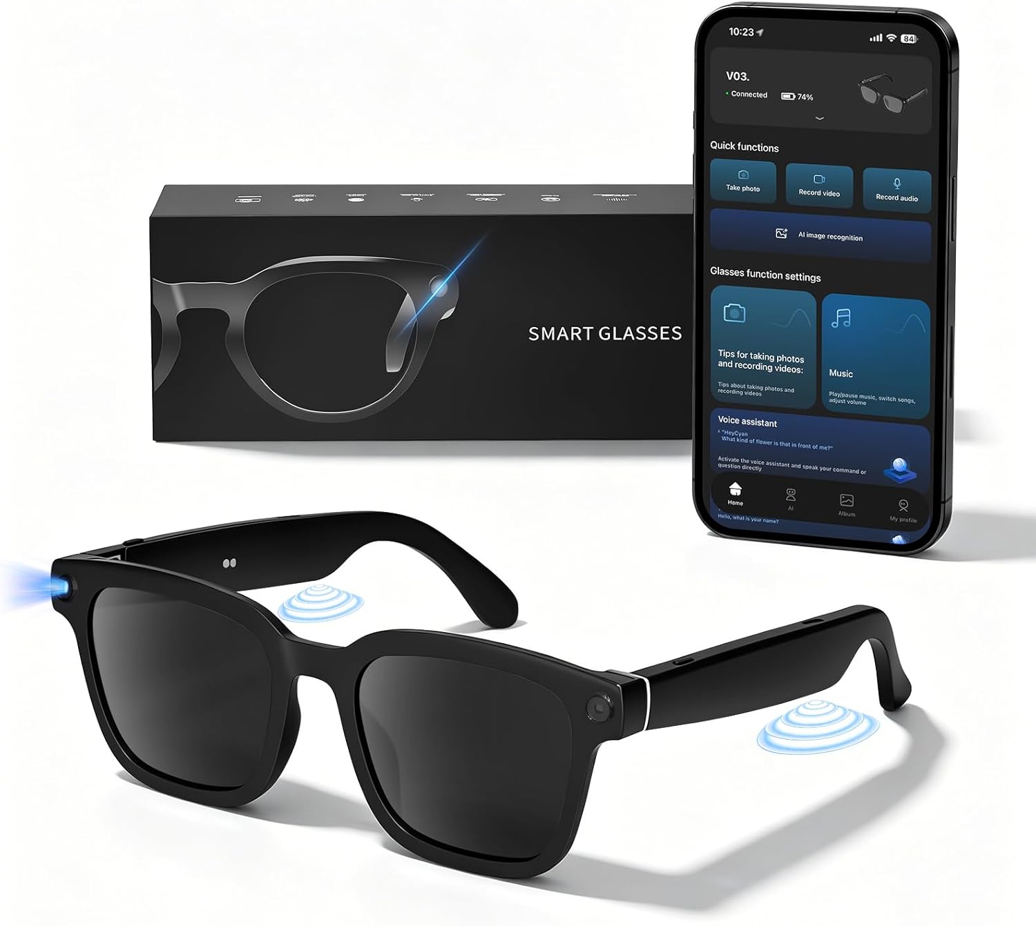HD Camera Bluetooth Smart Glas – Smart Glasses Lens recenzja i cena