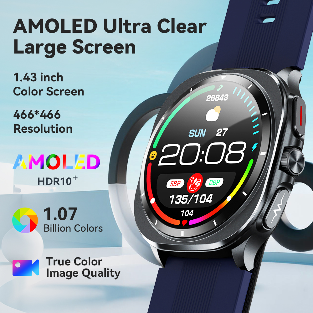 NOYAFA New ECG+PPG Blood Fat U – Fall Detection Watch recenzja i cena