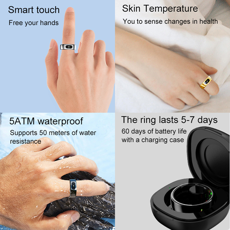 R08 Smart Ring Men Women With  – Temperature Ring Skin recenzja i cena