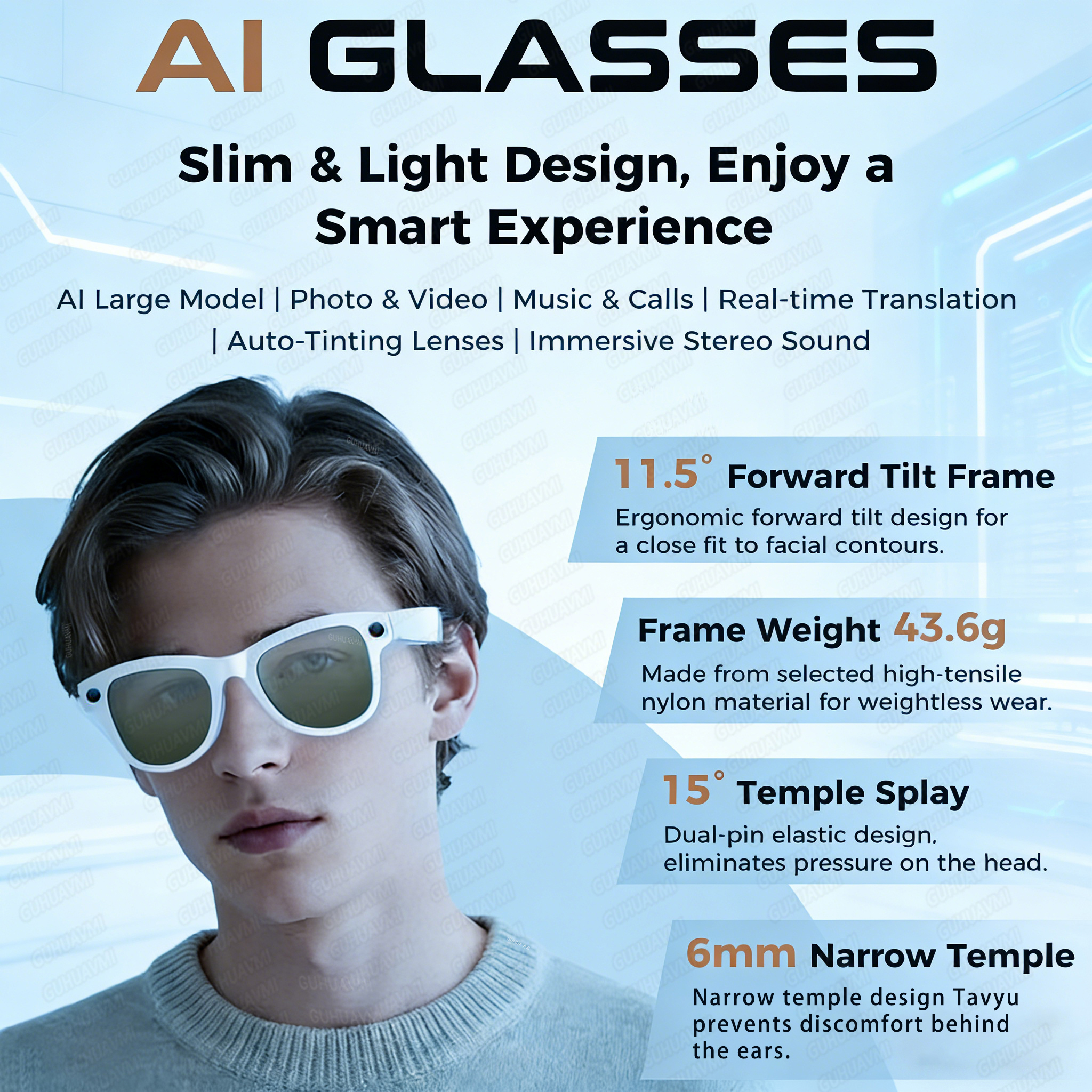 New 800W 4k HD Camera Smart Gl – Smart Glasses Lens recenzja i cena