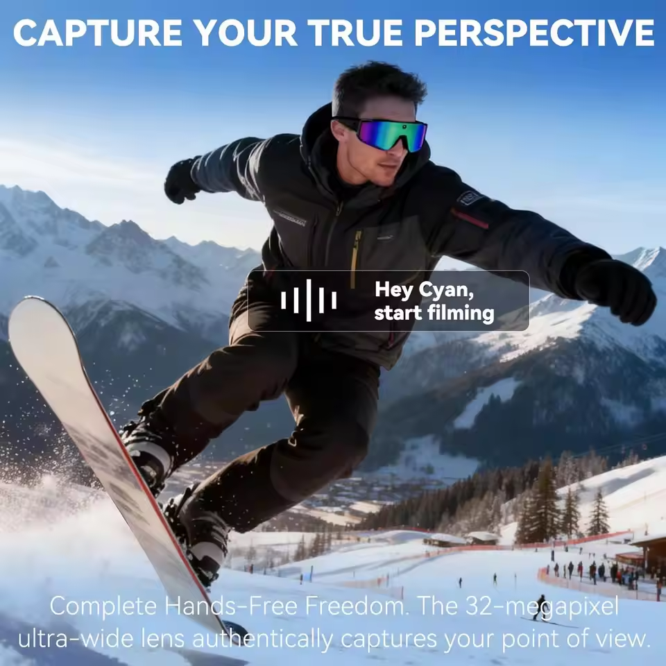 Smart AI Camera Glasses 1200P  – Smart Glasses Lens recenzja i cena