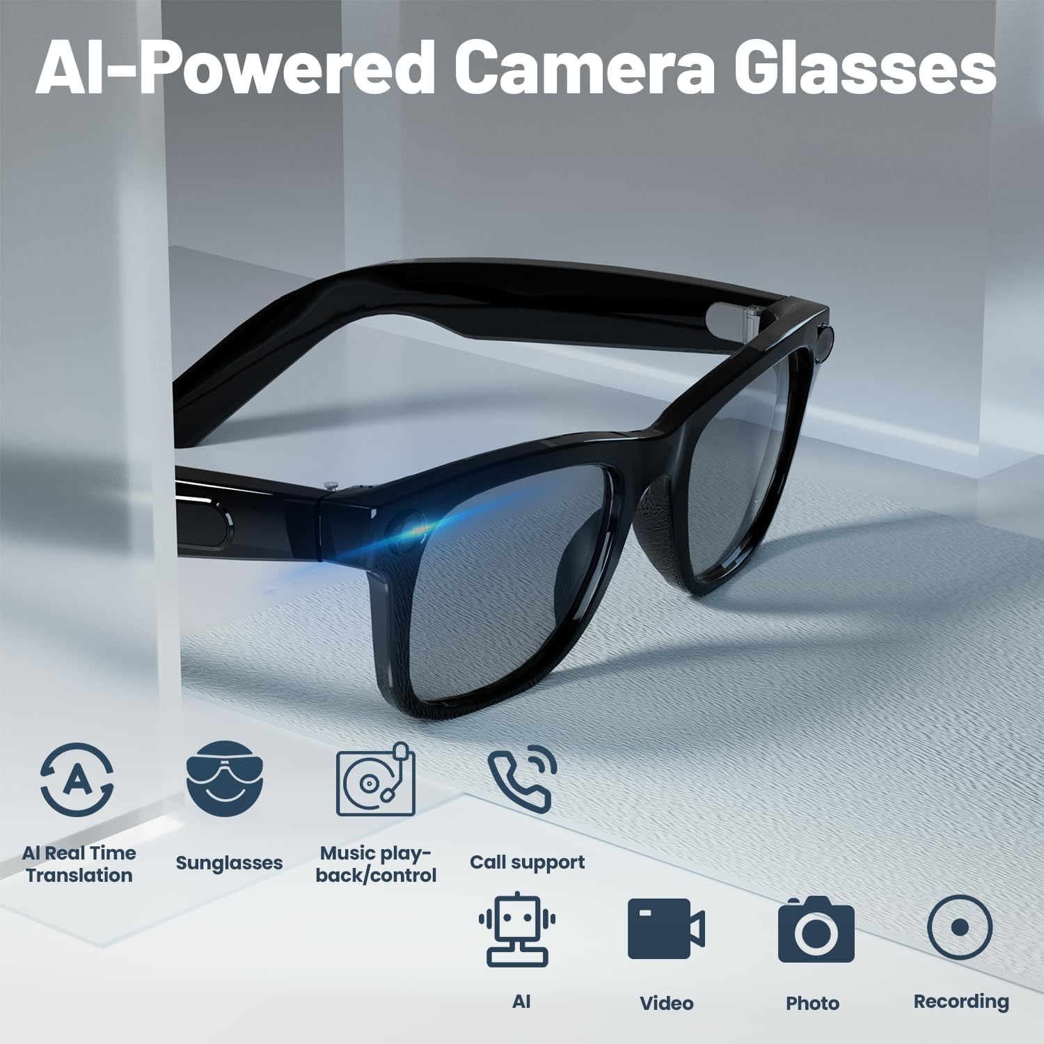 8MP AI Smart Glasses: 1080P Vi – Smart Glasses Lens recenzja i cena