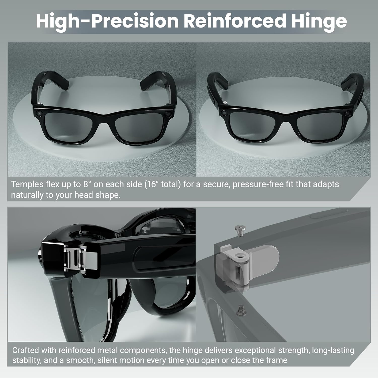 8MP AI Smart Glasses: 1080P Vi – Smart Glasses Lens recenzja i cena