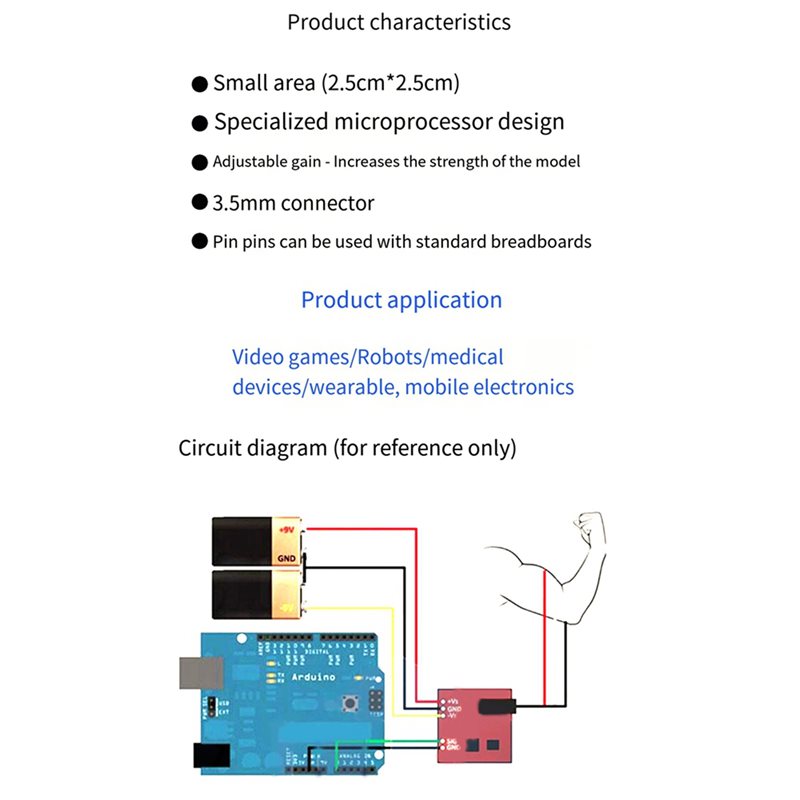 BTLIFE-5X Muscle Electrical Se – Muscle Sensor Emg recenzja i cena
