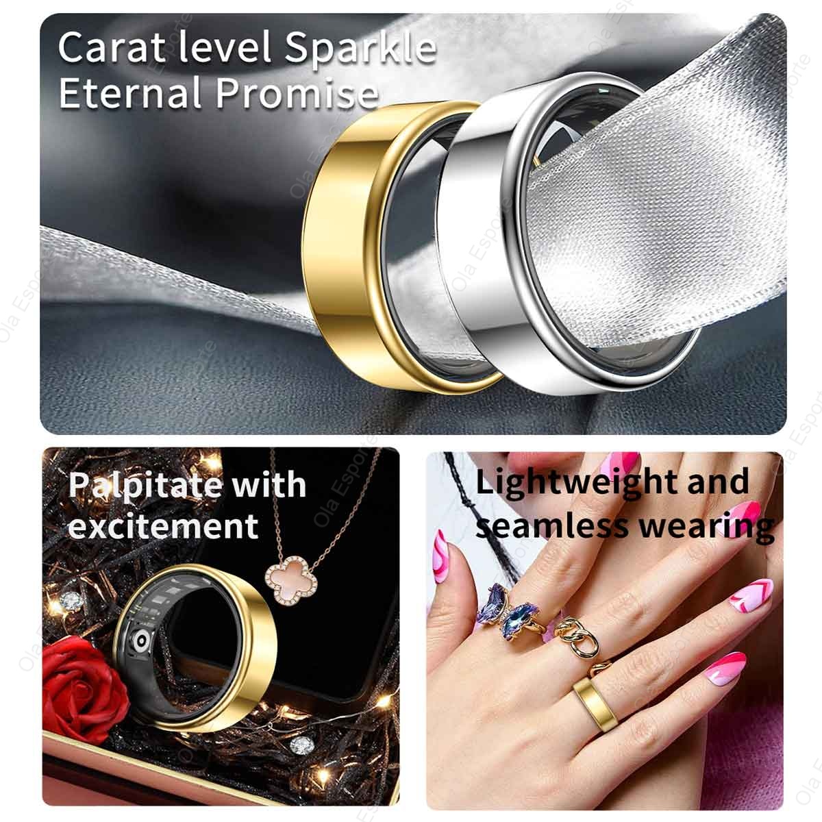 R09 Smart Ring Men Women with  – Temperature Ring Skin recenzja i cena