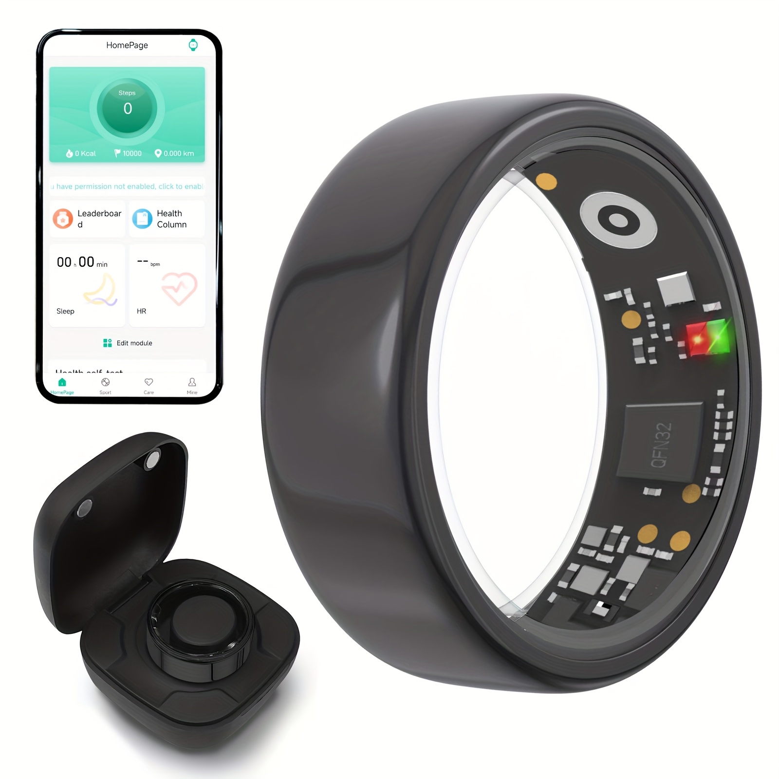 Smart Ring Men Women with Char – Temperature Ring Skin recenzja i cena