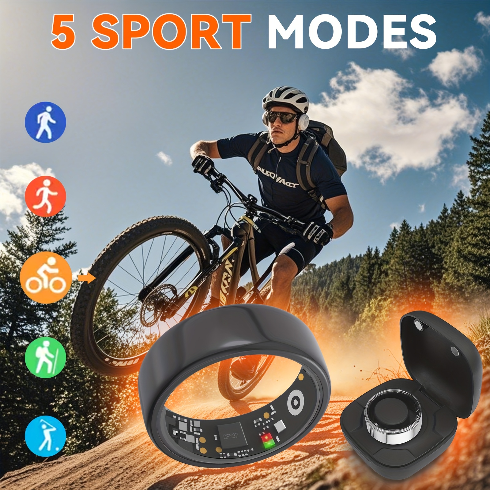 Smart Ring Men Women with Char – Temperature Ring Skin recenzja i cena